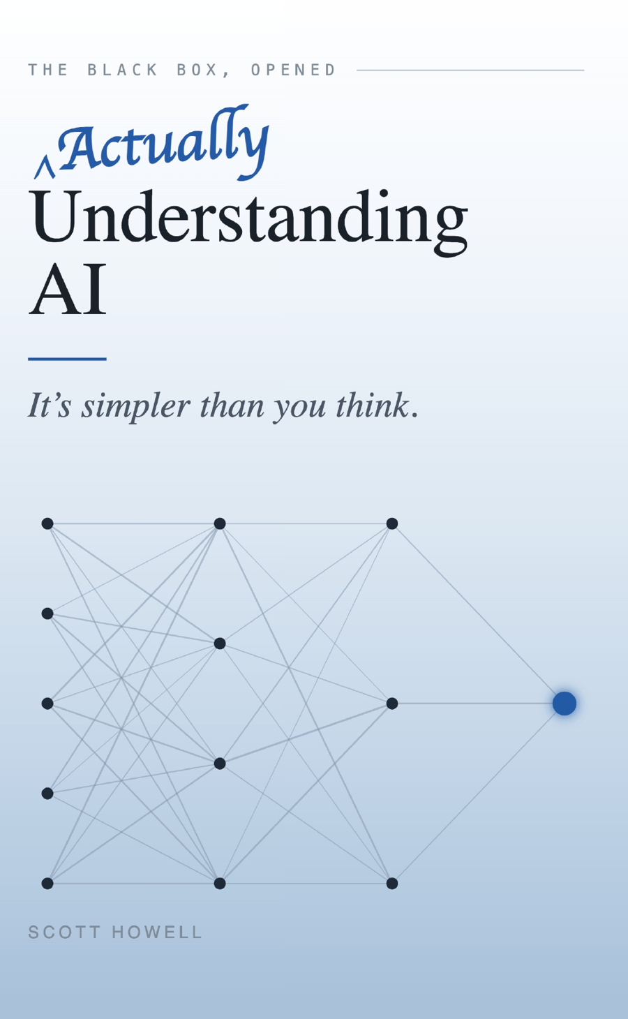 Actually Understanding AI — book cover by Scott Howell